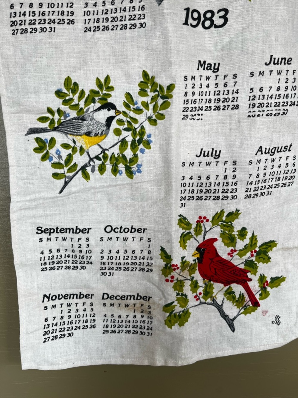 1980’s Calendar Linen Tea Towel bundle
Strawberries 1986 Birds 1983 - Picture 4 of 14